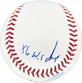 Dwight "Doc" Gooden Autographed Official MLB Baseball New York Mets "86 WS Champs, 84 NL ROY, 85 NL CY, Dr K" Beckett BAS Witness #2W807737