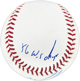 Dwight "Doc" Gooden Autographed Official MLB Baseball New York Mets "86 WS Champs, 84 NL ROY, 85 NL CY, Dr K" Beckett BAS Witness #2W807737