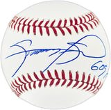 Sammy Sosa Autographed Official Baseball Chicago Cubs "609 HRs" (Smudged) Beckett BAS QR #BQ06759