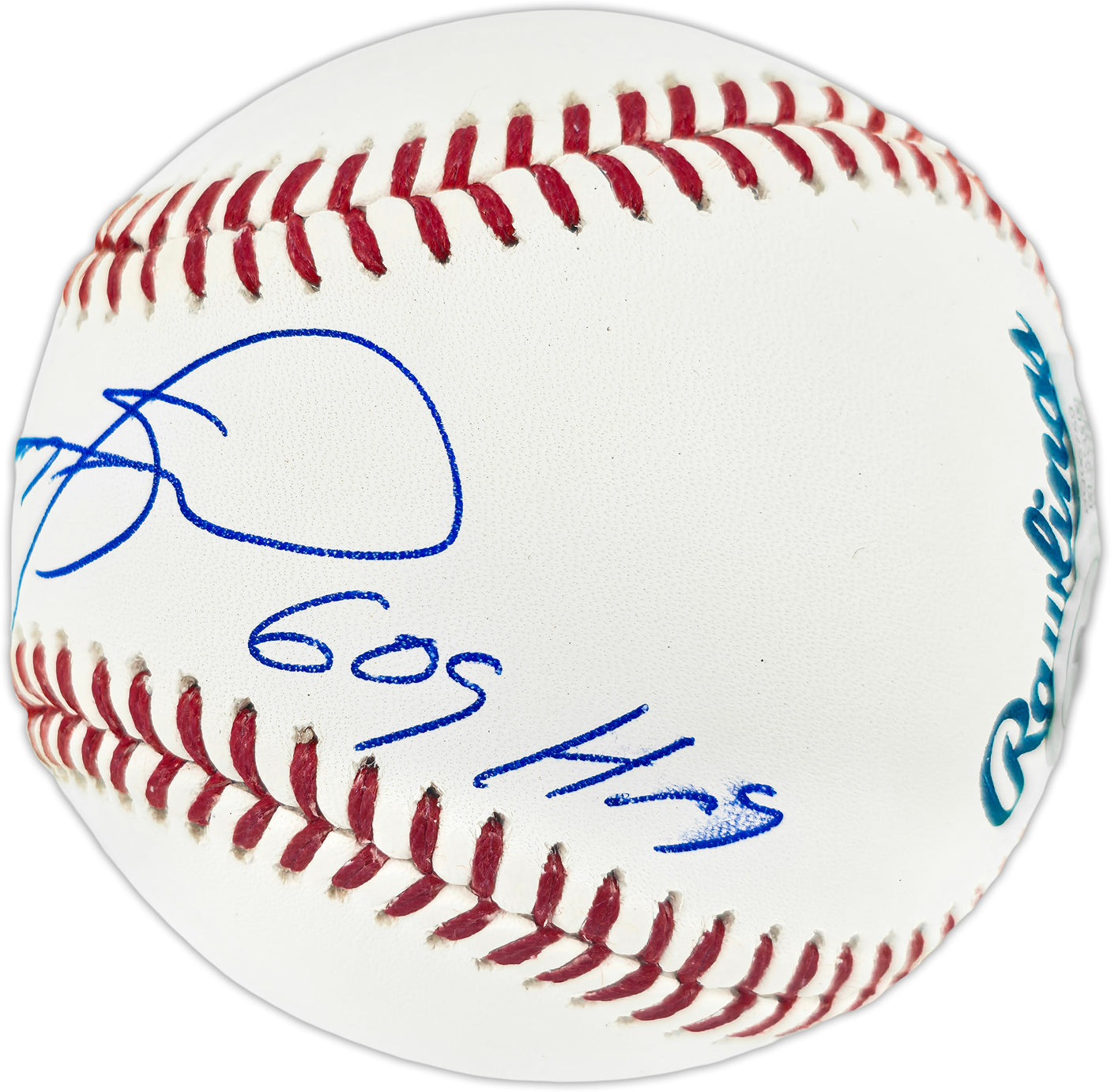 Sammy Sosa Autographed Official Baseball Chicago Cubs "609 HRs" (Smudged) Beckett BAS QR #BQ06759