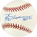 Rod Carew Autographed Official MLB Baseball Minnesota Twins, Los Angeles Angels "HOF 91" (Smudged) Beckett BAS QR #BU86952