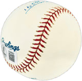 Rod Carew Autographed Official MLB Baseball Minnesota Twins, Los Angeles Angels "HOF 91" (Smudged) Beckett BAS QR #BU86952