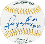 Dwight Evans Autographed Official Rawlings Gold Glove Baseball Boston Red Sox "#24, 8XGG" JSA #Q90652