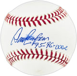 Dave Concepcion Autographed Official MLB Baseball Cincinnati Reds "75-76 WSC" (Smudged) Beckett BAS QR #BR50668