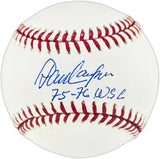 Dave Concepcion Autographed Official MLB Baseball Cincinnati Reds "75-76 WSC" (Smudged) Beckett BAS QR #BR50667
