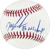 Dwight "Doc" Gooden Autographed Official MLB Baseball New York Mets "86 W.S. Champs" (Smudged) Beckett BAS Witness #2W807615