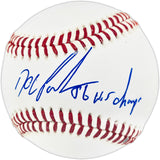 Dwight "Doc" Gooden Autographed Official MLB Baseball New York Mets "86 W.S. Champs" (Smudged) Beckett BAS Witness #2W807576