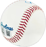 John Kruk Autographed Official MLB Baseball Philadelphia Phillies (Smudged) Beckett BAS Witness #4W016410