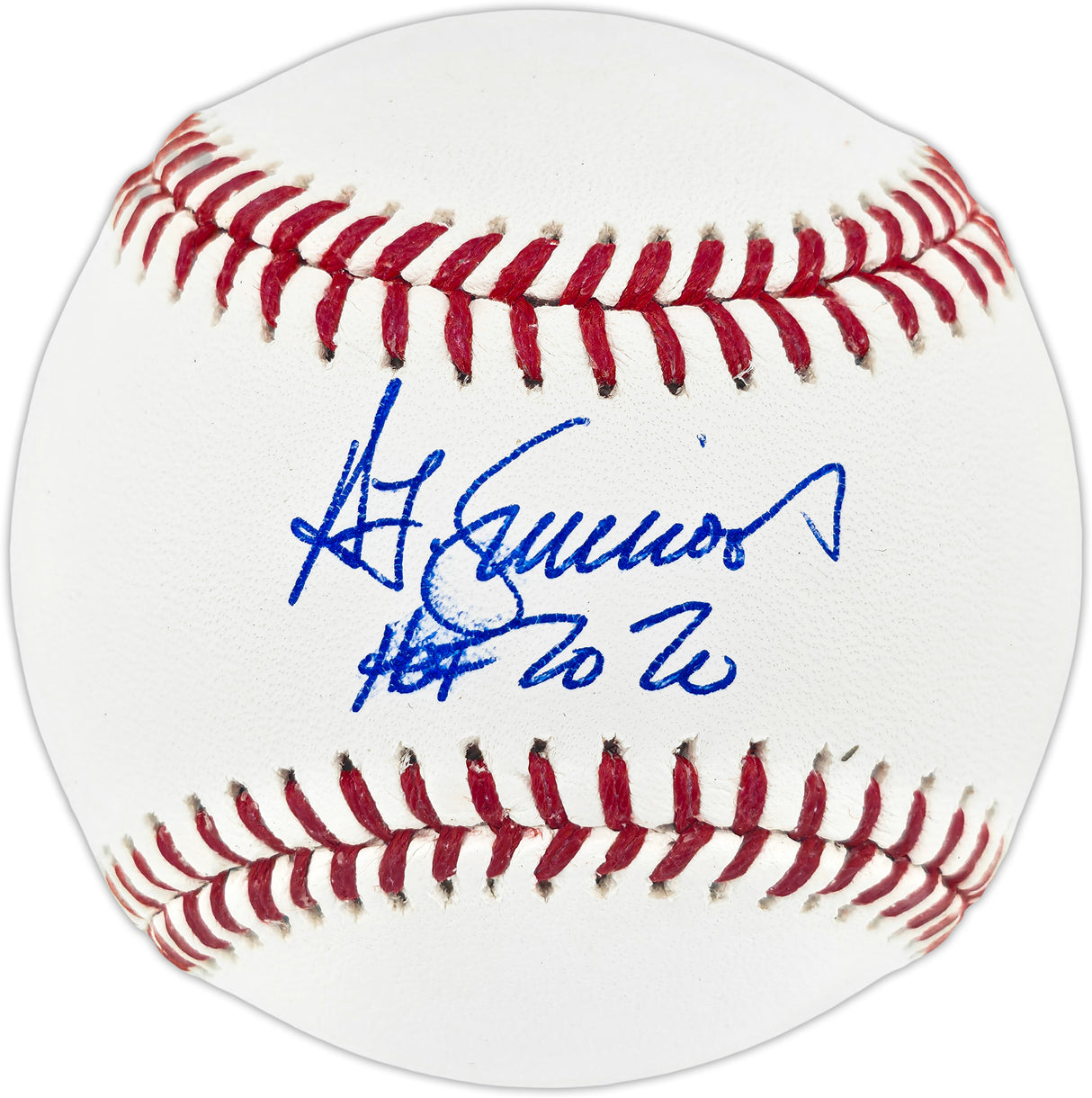 Ted Simmons Autographed Official MLB Baseball St. Louis Cardinals "HOF 2020" (Smudged) Beckett Witness #3W397735