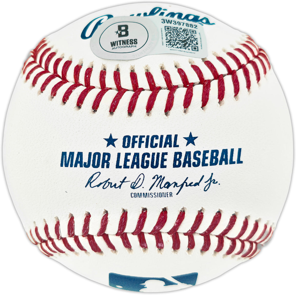 Ted Simmons Autographed Official MLB Baseball St. Louis Cardinals "HOF 2020" (Smudged) Beckett Witness #3W397882