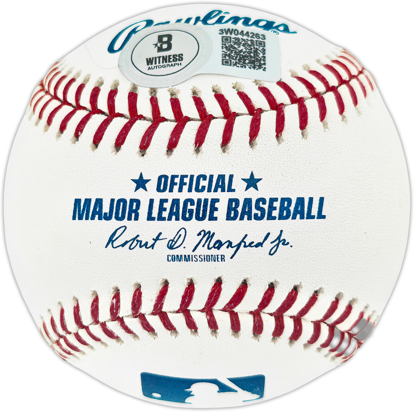 Trevor Hoffman Autographed Official MLB Baseball San Diego Padres (Smudged) Beckett Witness #3W044263