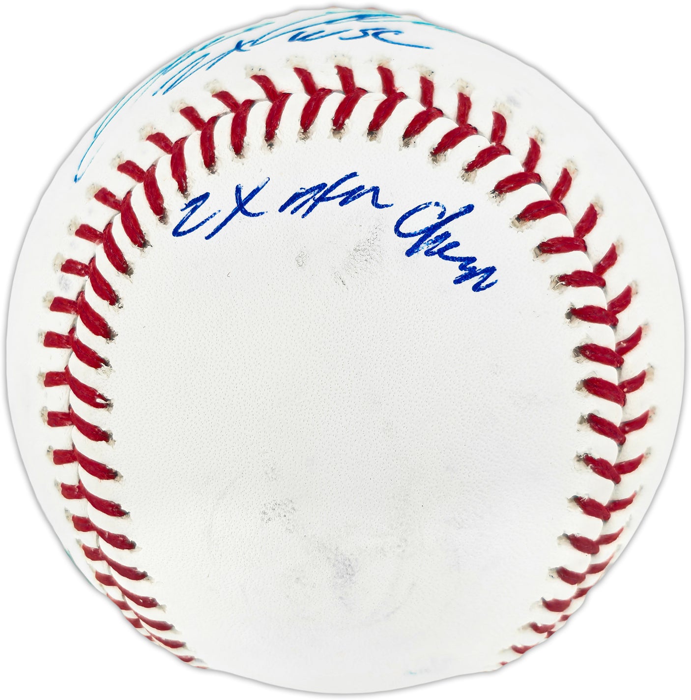 Jose Canseco Autographed Official Statball MLB Baseball Oakland A's (Smudged) Beckett BAS Witness #WU43319