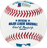 Julio Rodriguez Autographed Official MLB Baseball Seattle Mariners Full Name Beckett BAS #X11874