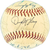 1968 Detroit Tigers Team Autographed Official League Baseball With 30 Signatures Including Norm Cash & Al Kaline Beckett BAS #AE43589