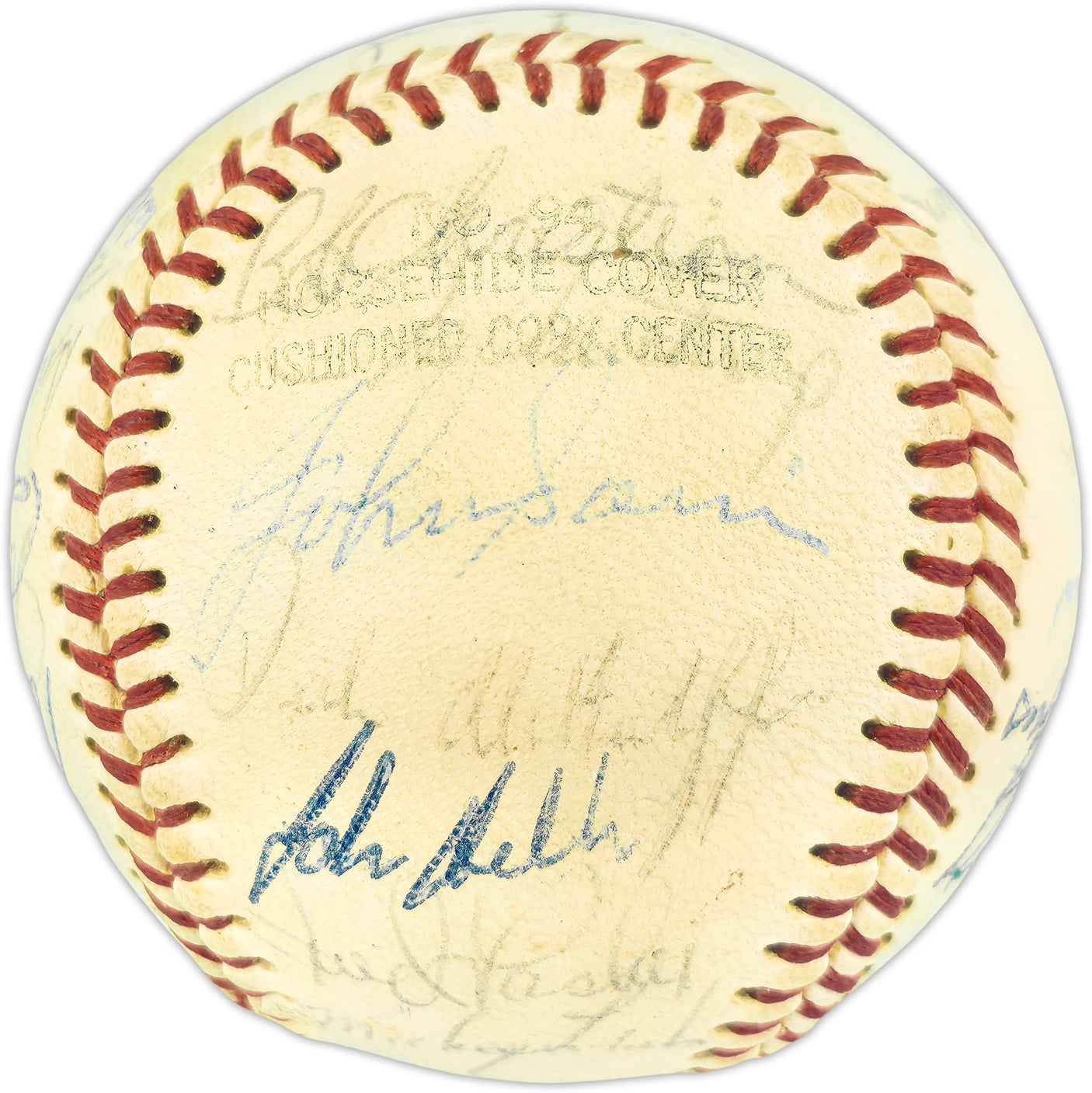 1968 Detroit Tigers Team Autographed Official League Baseball With 30 Signatures Including Norm Cash & Al Kaline Beckett BAS #AE43589