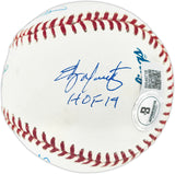Seattle Mariners Hall of Famers Autographed Official MLB Baseball With 5 Signatures Including Ken Griffey Jr. & Dave Niehaus Beckett BAS #BR49718