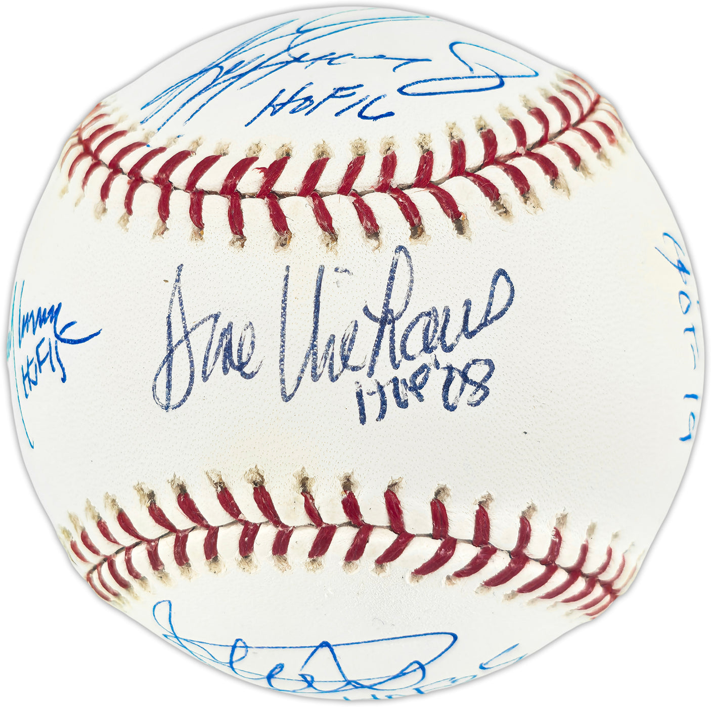 Seattle Mariners Hall of Famers Autographed Official MLB Baseball With 5 Signatures Including Ken Griffey Jr. & Dave Niehaus Beckett BAS #3W076969