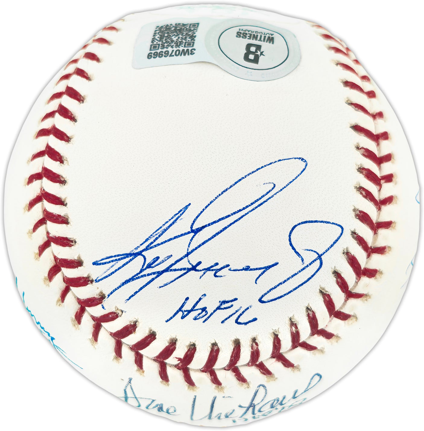 Seattle Mariners Hall of Famers Autographed Official MLB Baseball With 5 Signatures Including Ken Griffey Jr. & Dave Niehaus Beckett BAS #3W076969