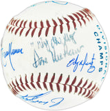 Seattle Mariners Hall of Famers Autographed Official M's Logo Baseball With 5 Signatures Including Ken Griffey Jr. & Dave Niehaus Beckett BAS #BN14987