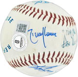 Seattle Mariners Hall of Famers Autographed Official M's Logo Baseball With 5 Signatures Including Ken Griffey Jr. & Dave Niehaus Beckett BAS #BN14987
