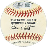 Willie Mays Autographed Official NL Baseball San Francisco Giants Beckett BAS #AE49200