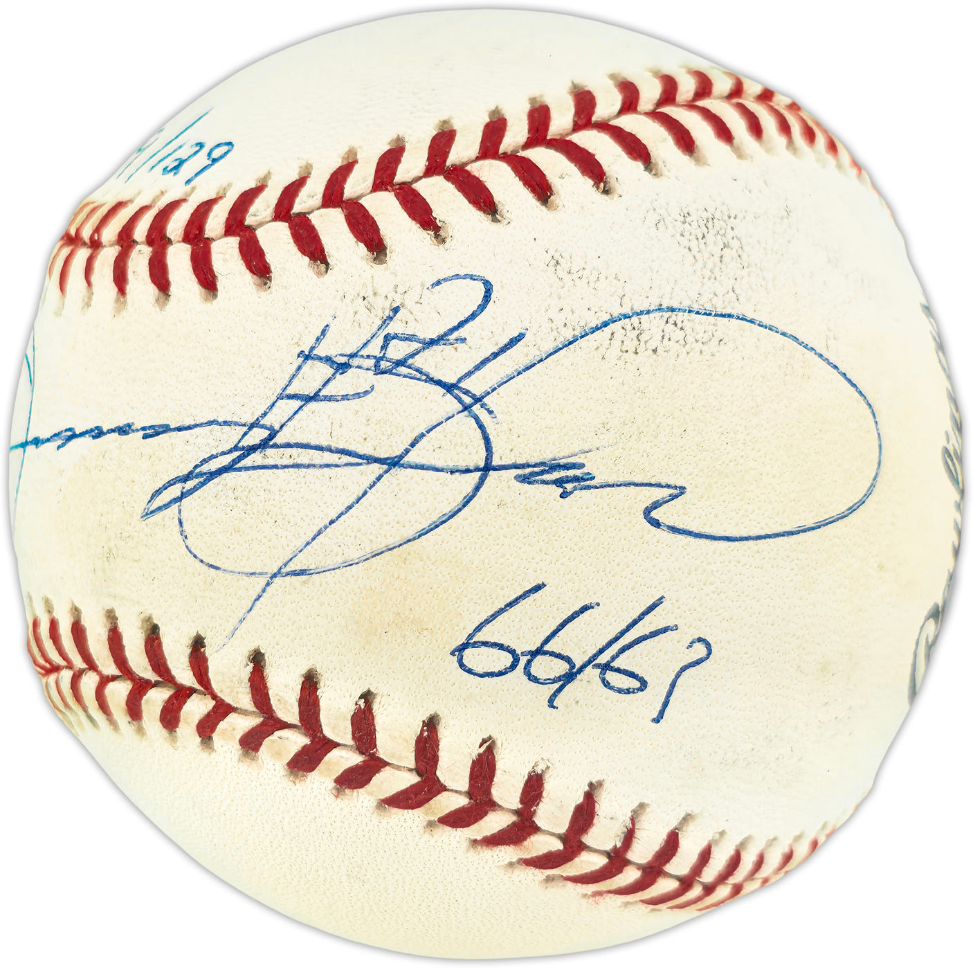 Sammy Sosa Autographed Official NL Baseball Chicago Cubs "66/63 HRs" #9/129 Beckett BAS QR #BU86940