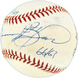 Sammy Sosa Autographed Official NL Baseball Chicago Cubs "66/63 HRs" #9/129 Beckett BAS QR #BU86940