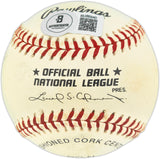Sammy Sosa Autographed Official NL Baseball Chicago Cubs "66/63 HRs" #9/129 Beckett BAS QR #BU86940