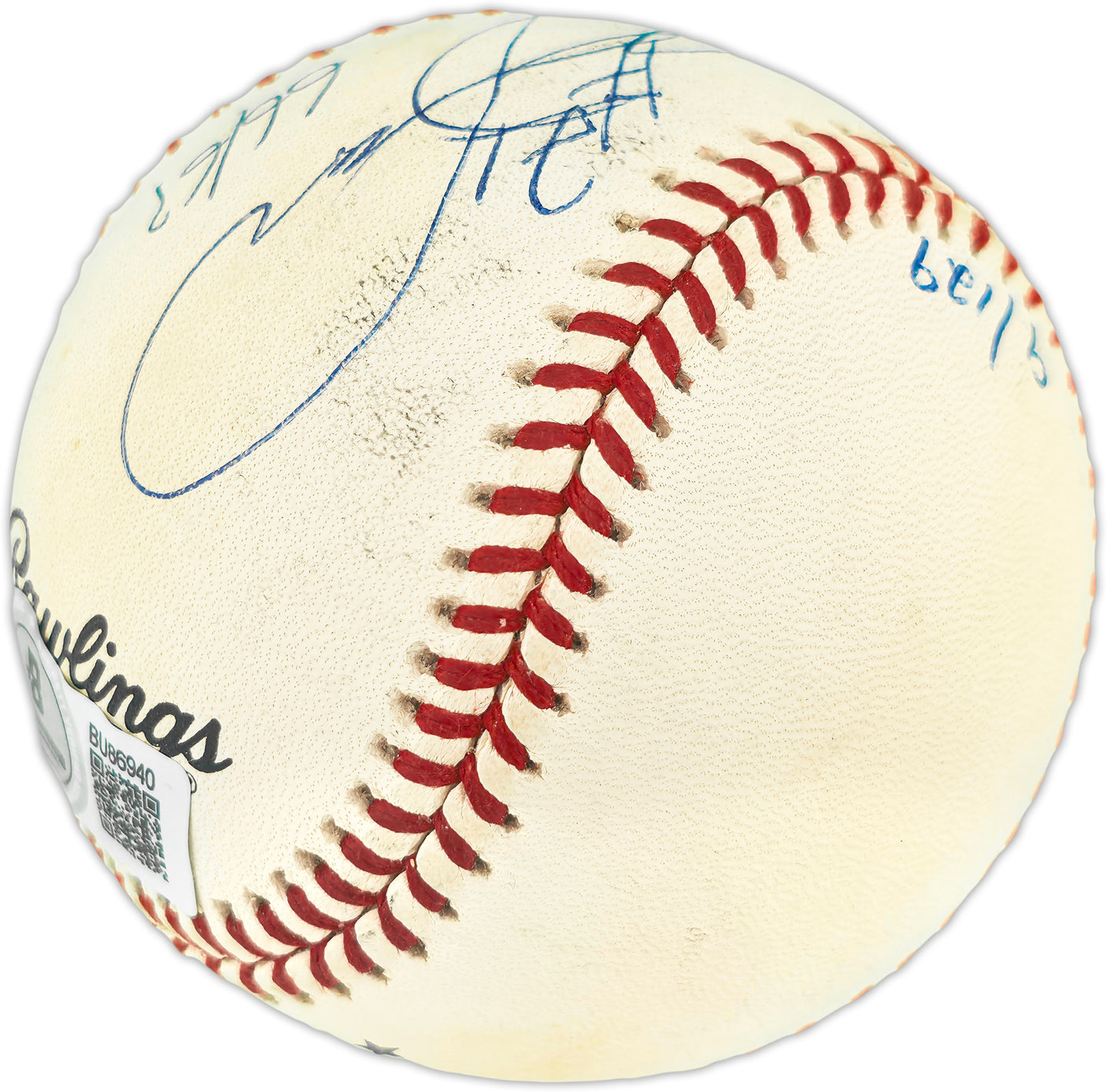 Sammy Sosa Autographed Official NL Baseball Chicago Cubs "66/63 HRs" #9/129 Beckett BAS QR #BU86940