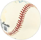 Rickey Henderson Autographed Official NL Baseball Oakland A's New York Yankees Beckett BAS QR #BU86934