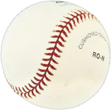 Rickey Henderson Autographed Official NL Baseball Oakland A's New York Yankees Beckett BAS QR #BU86934