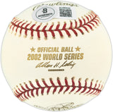 Troy Glaus Autographed Official 2002 World Series Logo Baseball Anaheim Angels "W.S. MVP" Beckett BAS QR #BU86936