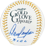 Dave Concepcion Autographed Official Rawlings Gold Glove Baseball Cincinnati Reds "5x GG" Beckett BAS QR #BR50811