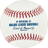 Ted Simmons Autographed Official Hall of Fame Logo Baseball St. Louis Cardinals (Smudged) Beckett BAS Witness #3W398013