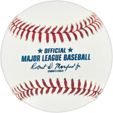 Ted Simmons Autographed Official Hall of Fame Logo Baseball St. Louis Cardinals (Smudged) Beckett BAS Witness #3W398013