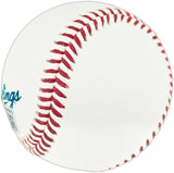 Ted Simmons Autographed Official Hall of Fame Logo Baseball St. Louis Cardinals (Smudged) Beckett BAS Witness #3W398013