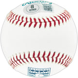 Ted Simmons Autographed Official Hall of Fame Logo Baseball St. Louis Cardinals (Smudged) Beckett BAS Witness #3W397984