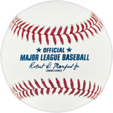 Ted Simmons Autographed Official Hall of Fame Logo Baseball St. Louis Cardinals (Smudged) Beckett BAS Witness #3W397920