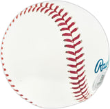 Ted Simmons Autographed Official Hall of Fame Logo Baseball St. Louis Cardinals (Smudged) Beckett BAS Witness #3W397920