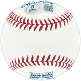 Ted Simmons Autographed Official Hall of Fame Logo Baseball St. Louis Cardinals (Smudged) Beckett BAS Witness #3W397998