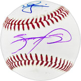 Mark McGwire & Sammy Sosa Autographed Official MLB Baseball (Smudged) Beckett BAS Witness #3W367371