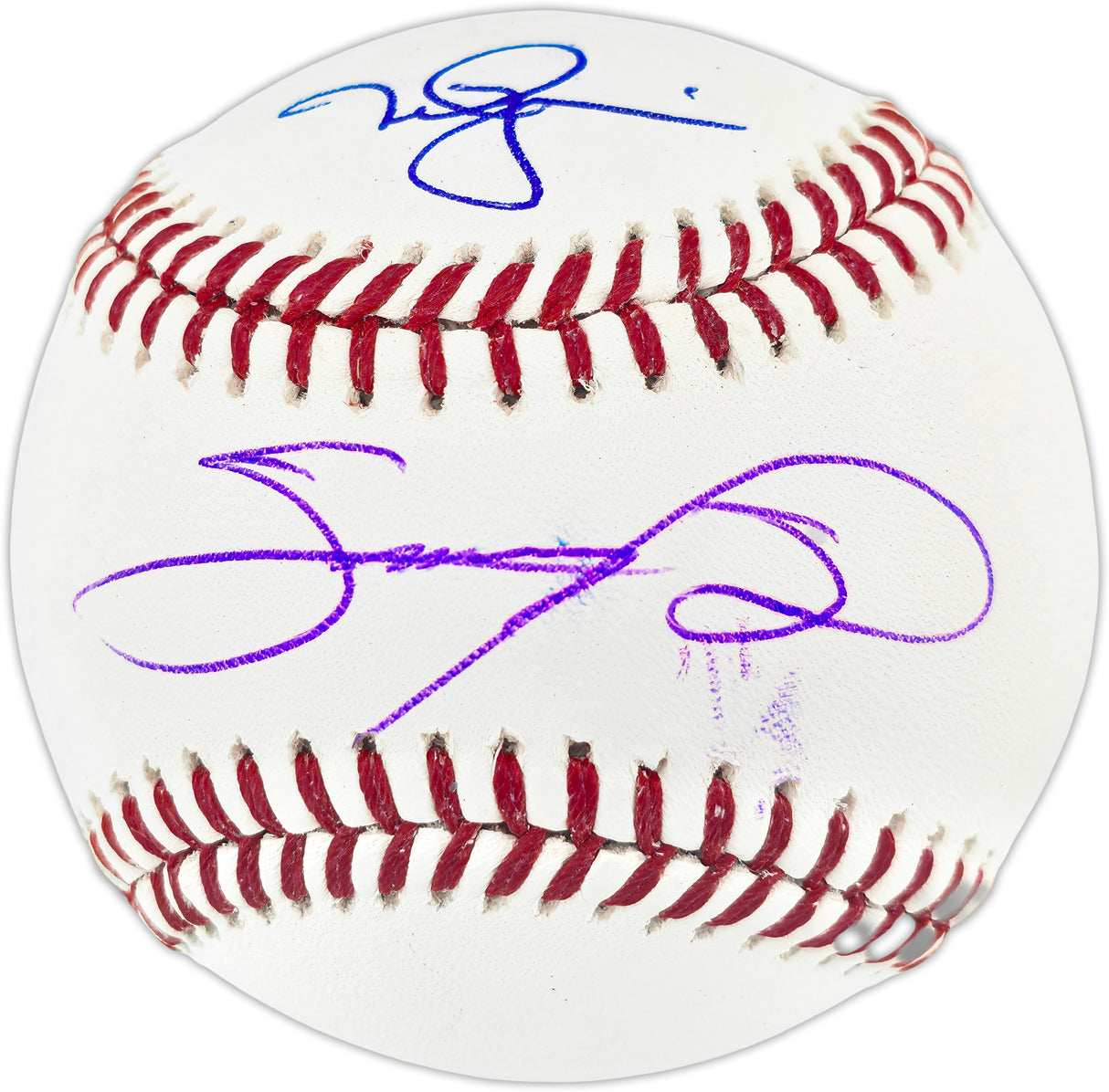 Mark McGwire & Sammy Sosa Autographed Official MLB Baseball (Smudged) Beckett BAS Witness #3W367233