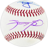 Mark McGwire & Sammy Sosa Autographed Official MLB Baseball (Smudged) Beckett BAS Witness #3W367482
