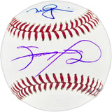 Mark McGwire & Sammy Sosa Autographed Official MLB Baseball (Smudged) Beckett BAS Witness #3W367258