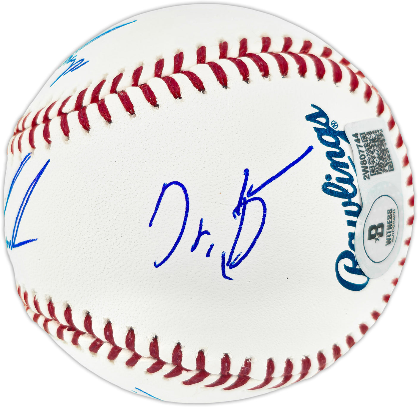 Dwight "Doc" Gooden Autographed Official MLB Baseball New York Mets "86 WS Champs, 84 NL ROY, 85 NL CY, Dr K" (Smudged) Beckett BAS Witness #2W807744