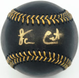 Felnin Celesten Autographed Official MLB Black Baseball Seattle Mariners (Smudged) Beckett BAS Witness #W941597