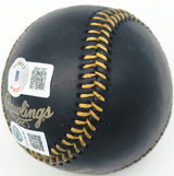 Felnin Celesten Autographed Official MLB Black Baseball Seattle Mariners (Smudged) Beckett BAS Witness #W941597