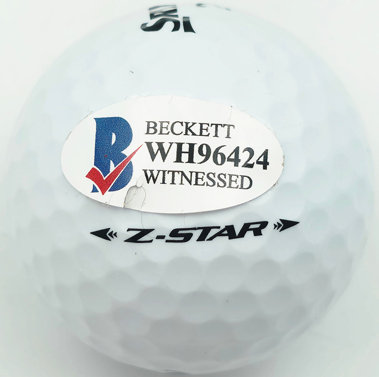 Hideki Matsuyama Autographed Srixon Golf Ball Beckett BAS Witness #WH96424
