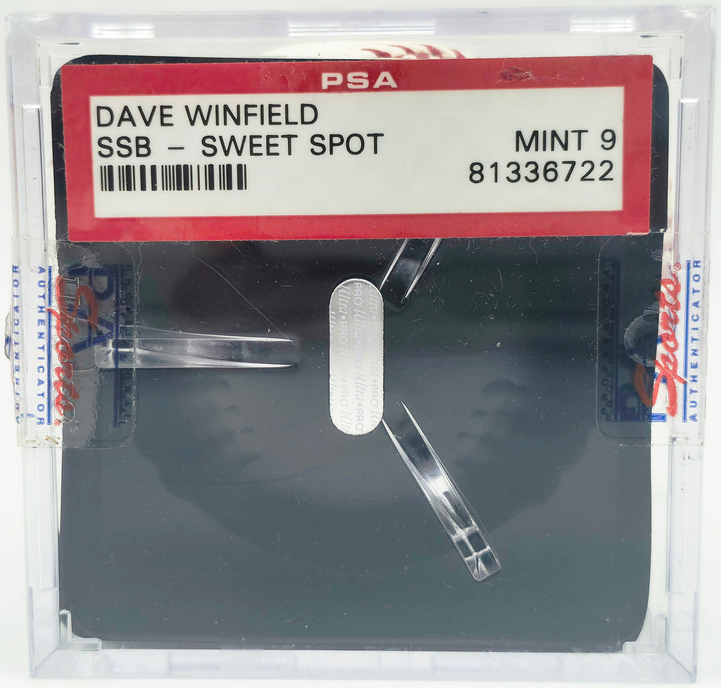 Dave Winfield Autographed Official MLB Baseball New York Yankees Auto Grade Mint 9 "HOF 2001" PSA/DNA #81336722