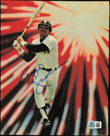 Reggie Jackson Autographed 8x10 Magazine Photo New York Yankees Beckett BAS QR #BT66587